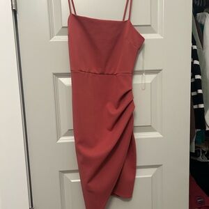 Blue Blush Chic Coral Spaghetti Strap Dress